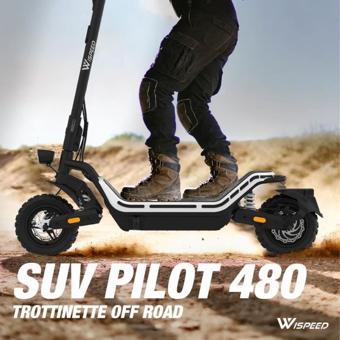 Trottinette électrique - WISPEED - SUVPILOT 480 - 900 W max - 10'' - 18Ah 48 V