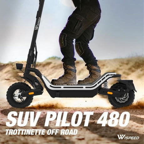 Trottinette électrique - WISPEED - SUVPILOT 480 - 900 W max - 10'' - 18Ah 48 V