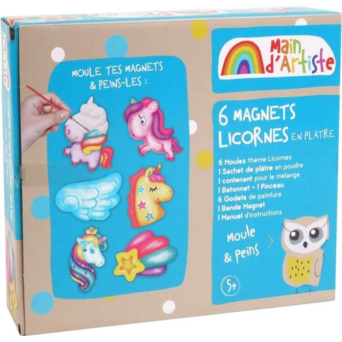 Kit de création de magnets Licorne - Loisir Créatif - MAIN D'ARTISTE - Des 5 ans