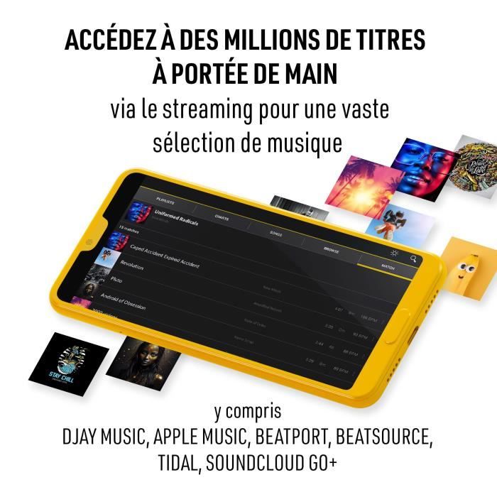 HERCULES DJ CONTROL MIX ULTRA - Contrôleur DJ Bluetooth pour Smartphone (iOS et Android) - Sans fil