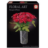 Kit créatif - EDUCA - Floral Art Bouquet de Roses - Création de roses en papier sans colle - Des 14 ans