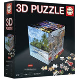 Puzzle 3D - EDUCA - Cube Voyage - 216 Pieces - 6 Puzzles de 36 Pieces - Défi Ludique 8 Ans + (20124)