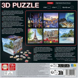 Puzzle 3D - EDUCA - Cube Voyage - 216 Pieces - 6 Puzzles de 36 Pieces - Défi Ludique 8 Ans + (20124)