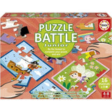 Puzzle - EDUCA - Battle Jr Fantasy - 16 puzzles - Theme fantastique - Pour enfants a partir de 4 ans