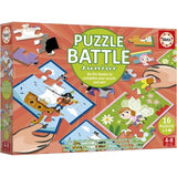 Puzzle - EDUCA - Battle Jr Fantasy - 16 puzzles - Theme fantastique - Pour enfants a partir de 4 ans