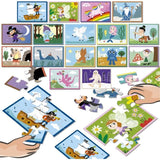Puzzle - EDUCA - Battle Jr Fantasy - 16 puzzles - Theme fantastique - Pour enfants a partir de 4 ans