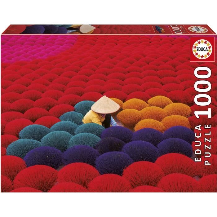 Puzzle - EDUCA - Village d'Encens, Vietnam - 1000 pieces - Paysage et nature - Mixte - Intérieur