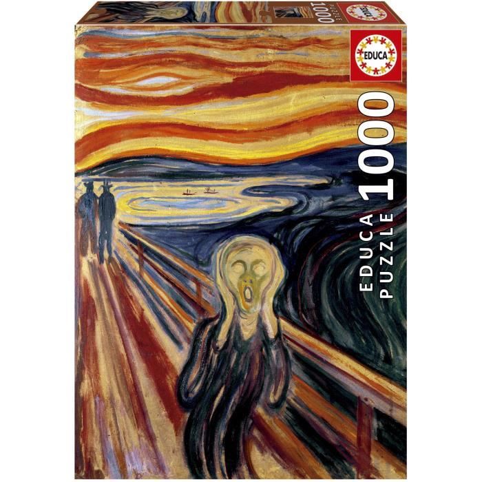 Puzzle - EDUCA - Le Cri, Edvard Munch - 1000 pieces