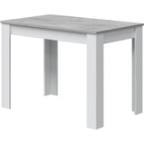 Table a manger - CLoe - Rectangulaire - Blanc Artik / Béton - 109 x 67 x 78 cm