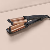 Lisseur - BaByliss - W2447E - Effet wavy, jusqu'a 200°C avec des plaques larges et ondulées en Tourmaline-céramique