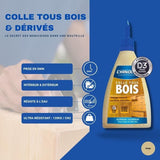 Colle bois - CYANOLIT - Bois et dérivés - 290 g - Haute résistance - Idéale pour bois et matériaux dérivés