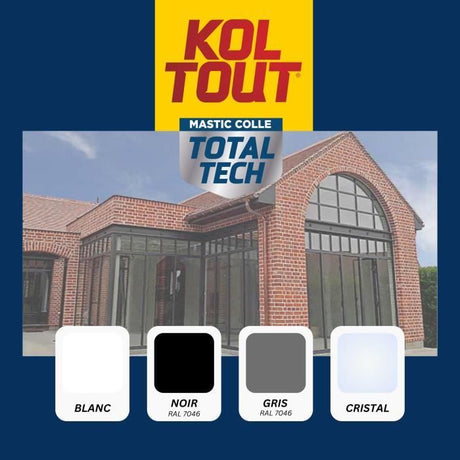 Colle de fixation et d'étanchéité - CYANOLIT - Total tech - Cristal - Tube 125 ml - Transparent - Polyvalente et flexible