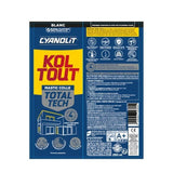 Colle de fixation et d'étanchéité - CYANOLIT - Total tech - Blanc - Cartouche 290 ml - Multi-matériaux - Étanche et flexible