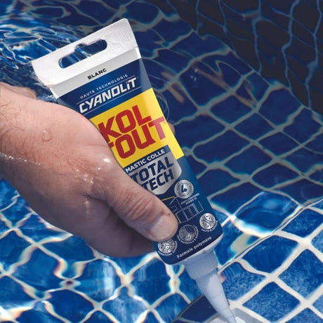 Colle de fixation et d'étanchéité - CYANOLIT - Total tech - Blanc - Tube 125 ml - Polyvalente - Haute résistance