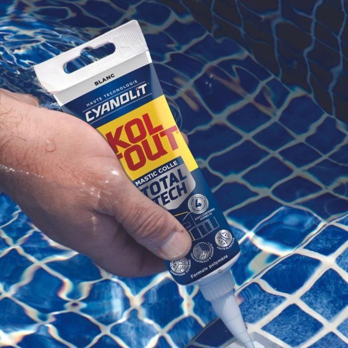 Colle de fixation et d'étanchéité - CYANOLIT - Total tech - Blanc - Tube 125 ml - Polyvalente - Haute résistance