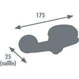 Mitigeur de douche - EDOUARD ROUSSEAU - Jocker - Design sobre - Poignée métal fine - Cartouche céramique Ø 35 mm - Chromé