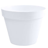 Pot de fleur rond Toscane - EDA - Ø 48 x H 40 cm - 43 L - Blanc