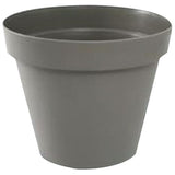 Pot de fleur rond Toscane - EDA PLASTIQUE - ÿ 30 x H 26 cm - 10 L - Taupe