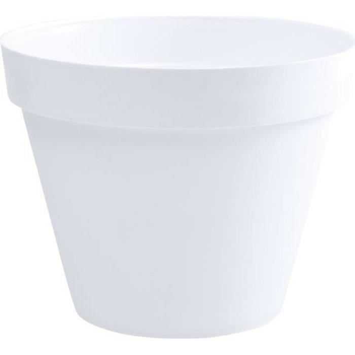 EDA Tuscany Round Flower Pot - Ø 60 x H 47 cm - 76 L - White