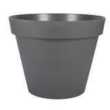 EDA Pot de fleur rond Toscane - ÿ 60 x H 47 cm - 76 L - Gris anthracite