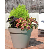 Pot de fleur Rond - Ř 60 cm - EDA - Toscane - 76 L - Intérieur/Extérieur - Ř 60 x H 47 cm - Taupe