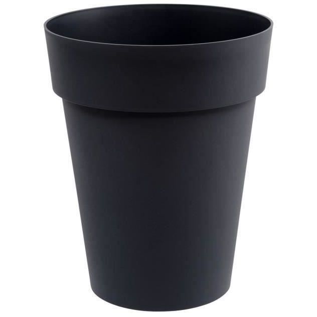 Vase mi-haut Rond Ø 44 cm - EDA - Toscane - 50 L - Ø 44 x H. 53 cm - Gris Anthracite