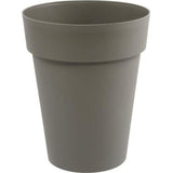 Vase rond Toscane - EDA PLASTIQUE - ÿ 44 x 53 cm - 50 L - Gris - RÈsistant aux chocs