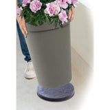 Support a roulettes - EDA - Ř 30 cm x H 5 cm - Gris ardoise