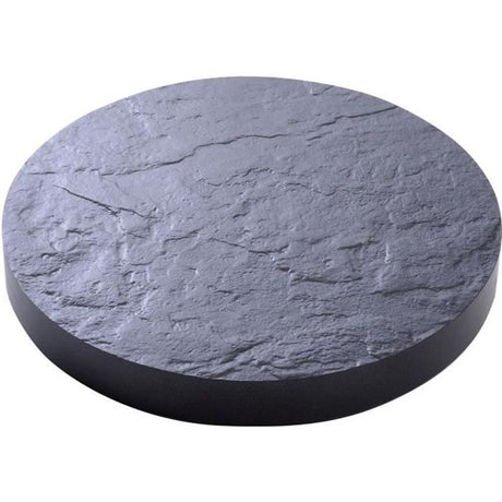 Support a roulettes - EDA - Ř 30 cm x H 5 cm - Gris ardoise