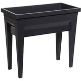 Espace potager sur pieds - EDA - Veg&Table City - 57 L - Table de culture sur pieds -  76 x 38,5 x H. 68 cm - Gris Anthracite