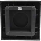 Pot de fleurs Carré 50 cm - EDA - Volcania - 57 L - Intérieur/Extérieur - Décor Pierre - 49,5 x 49,5 x H. 49,5 cm - Gris Anthracite
