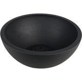 Pot vasque Ø 30 cm - EDA - Graphit Up - 5,5 L - Intérieur / Extérieur - Ø 29,5 x H. 12 cm - Gris anthracite