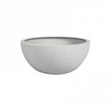 Pot vasque Ø 30 cm - EDA - Graphit Up - 5,5 L - Intérieur / Extérieur - Ø 29,5 x H. 12 cm - Blanc Cérusé
