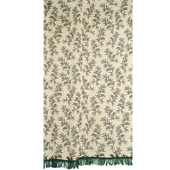 Rideau marseillais imprimÈ 200g/m2 Olive (225 x 140 cm)