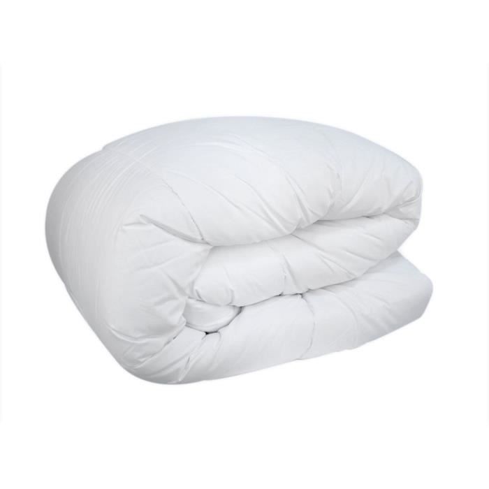 Couette spéciale câline - Tempérée - 140 x 200 cm - 250 g/m˛ - Blanc