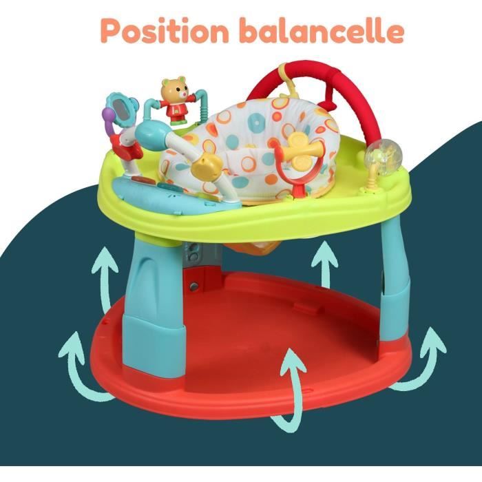 Base d'activités - BAMBISOL - 3 hauteurs d'assise - Activités ludiques - Multicouleurs