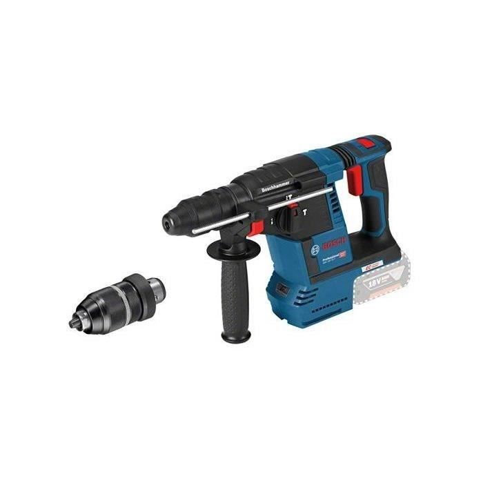 Perforateur Bosch Professional GBH 18V-26 F sans batterie - Force de frappe de 2,6 J - 0611910000