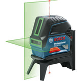 Laser ligne Bosch Professional GCL 2-15 G Portée 15 m + Support rotatif RM1 + Support fixe BM3 - 0601066J00