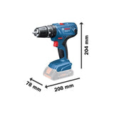 Perceuse-visseuse a percussion Bosch Professional GSB 18V-21 + 2 batteries 2,0Ah + LBOXX 35mm - 06019H1107