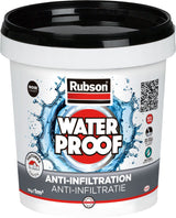 Revetement d'étanchéité - RUBSON - Anti-infiltrations Waterproof - Noir - Seau 1kg - Résiste aux UV