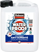 Revetement d'étanchéité - RUBSON - Waterproof - Traitement murs humides - Murs intérieurs - Incolore - Bidon de 2,5L