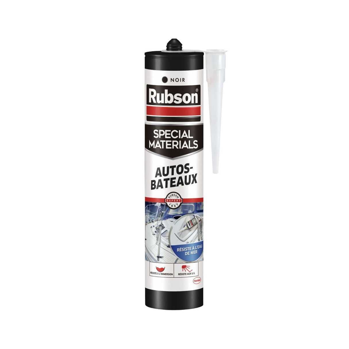 Mastic - RUBSON - Special Materials Auto-Bateaux - Noir - Cartouche de 280ml