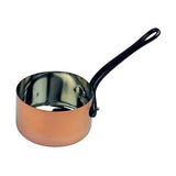 Casserole cuivre - BAUMALU - 12 cm - Cuivre massif - IntÈrieur ÈtamÈ - Manche en fonte