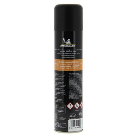 Nettoyant lustrant tableau de bord Brillant 400ml - MICHELIN - Gamme EXPERT - plastiques intérieurs brillants et satinés