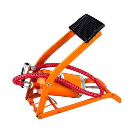 Pompe a pied 3 bars Maxi - PRECISION STEEL - Pour pneus auto, moto, vélo - valve presta - gonflage de ballons