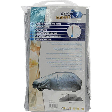 Housse de voiture - ECO BUDGET - Protection contre la poussiere - Imperméable - Polyéthylene - 430x165x120 cm