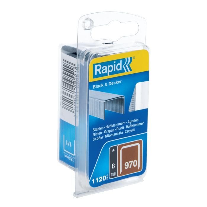 RAPID Agrafes galvanisées - Fil plat - N°970/8 mm