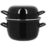 Marmite a moule - MENASTYL - 3645567 - En acier émaillé - Noir - 18 cm - 2,7 litres - Tous feux dont induction