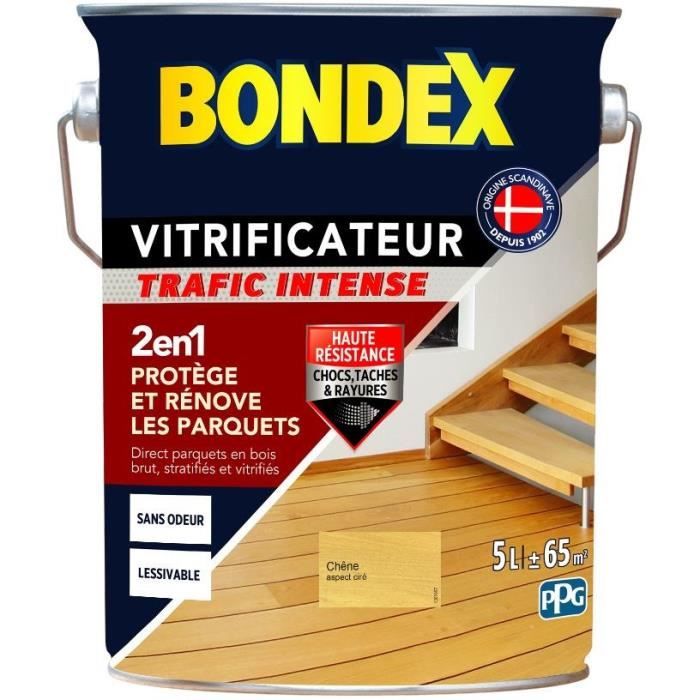 BONDEX - VITRIFICATEUR TRAFIC INTENSE - CHENE CIRE - SATIN - 5L
