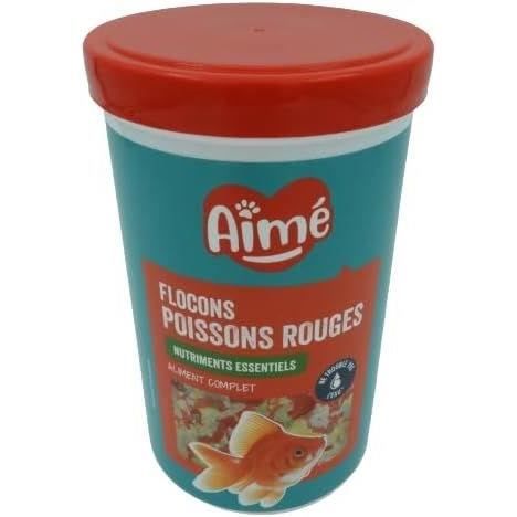 Aliment poisson - AIME - Flocons pour poissons rouges - 1000 ml
